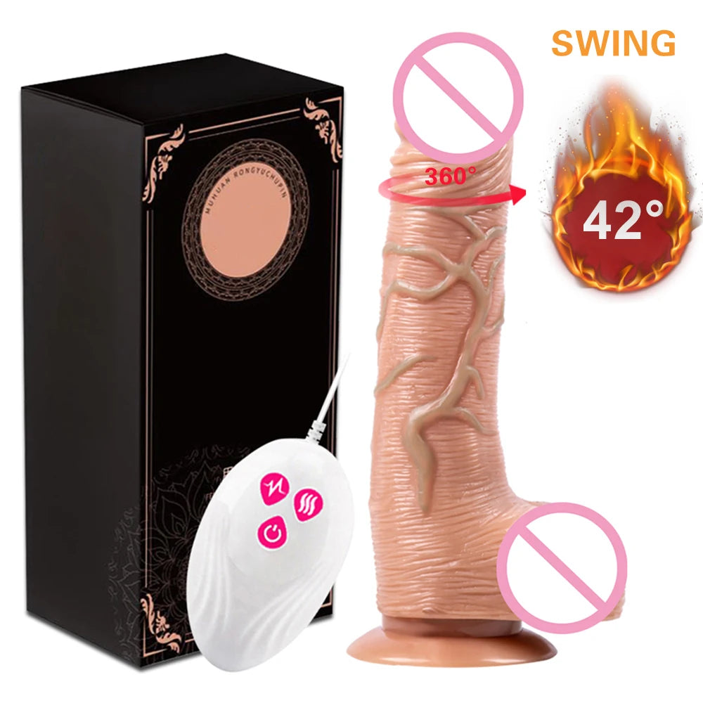 elescopic & Vibrating Realistic Dildo