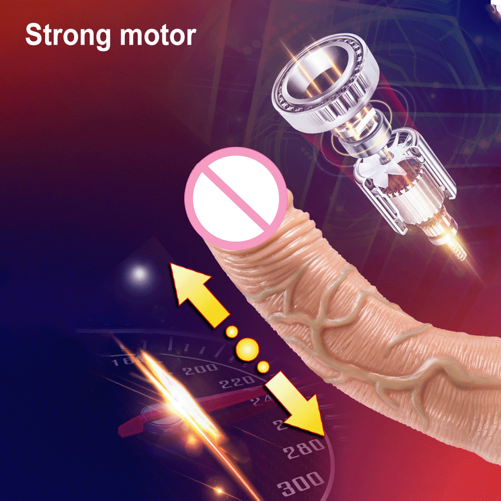 elescopic & Vibrating Realistic Dildo