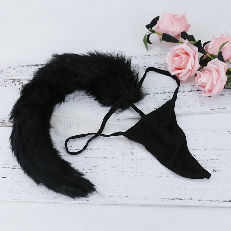 Cute Fox or Rabbit Tail Lingerie