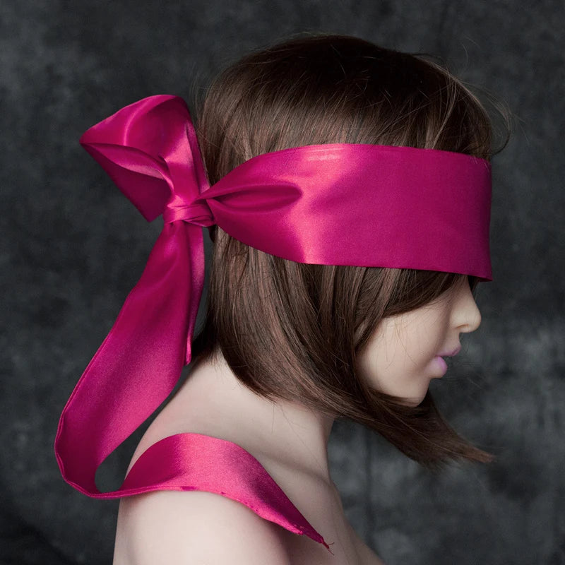 Satin Bondage Eye Mask & Restraint Set