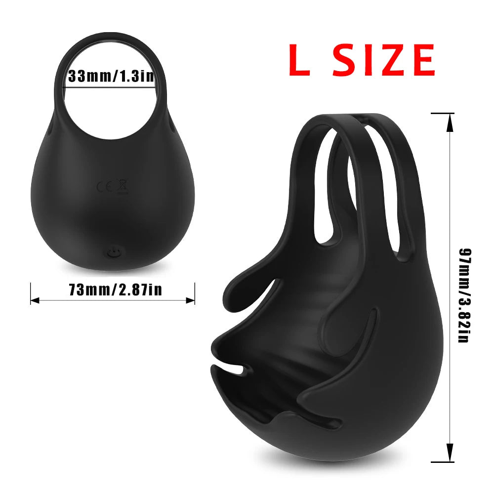 HESEKS 3-in-1 Vibrating Cock Ring