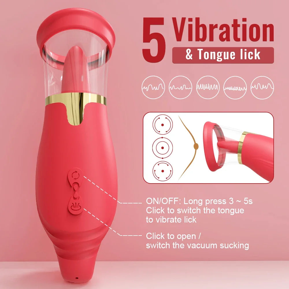 Powerful Swing Tongue Licking Vibrator