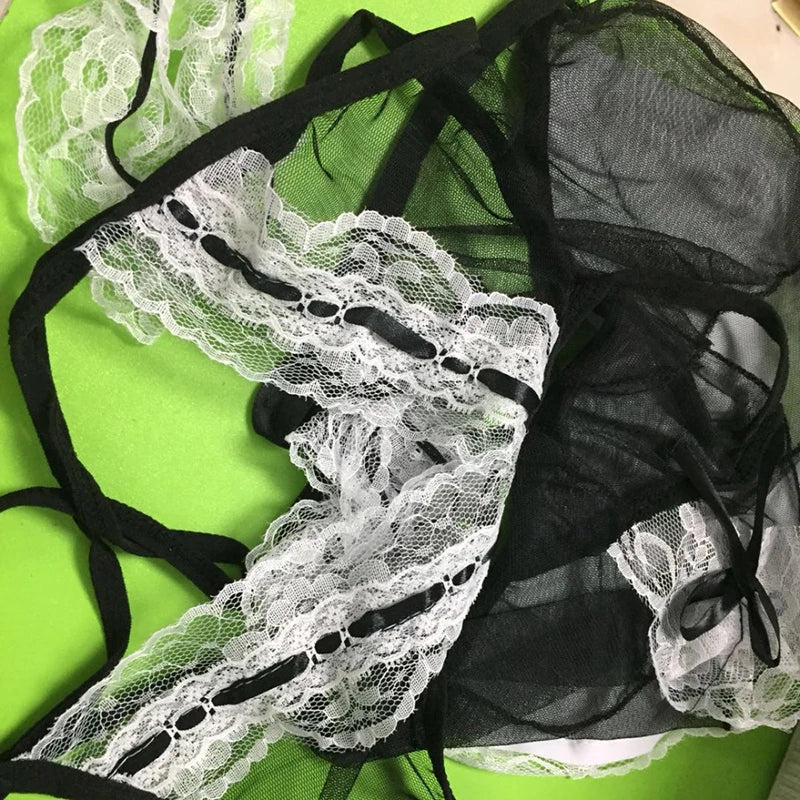 Sexy Maid Lace Lingerie Set