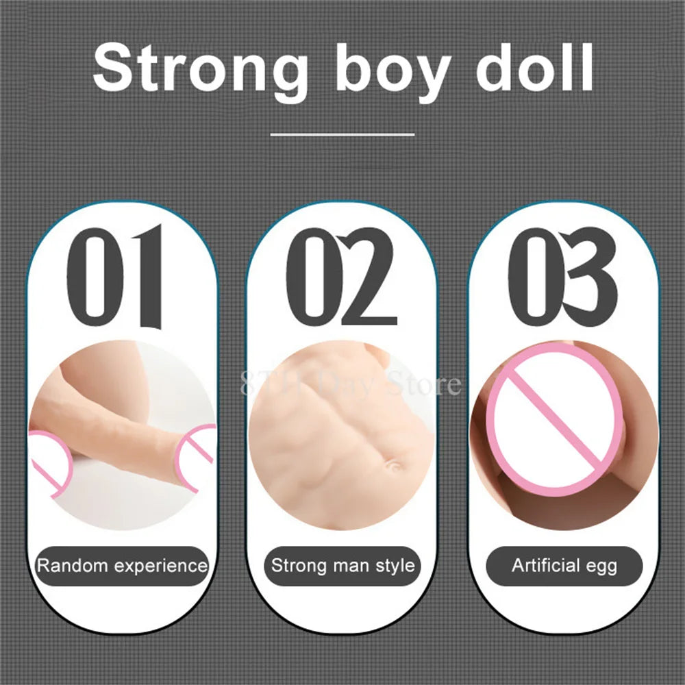 Realistic Muscular Male Torso Sex Doll