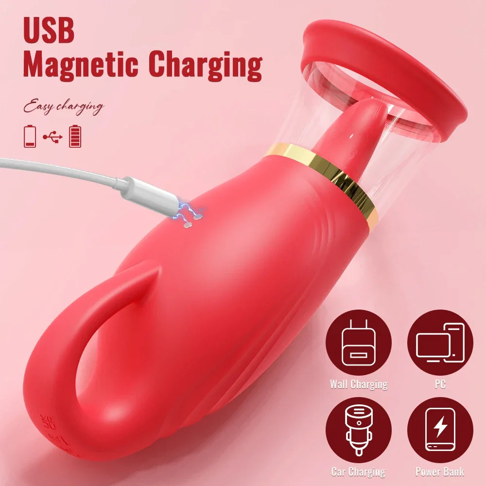 Powerful Swing Tongue Licking Vibrator
