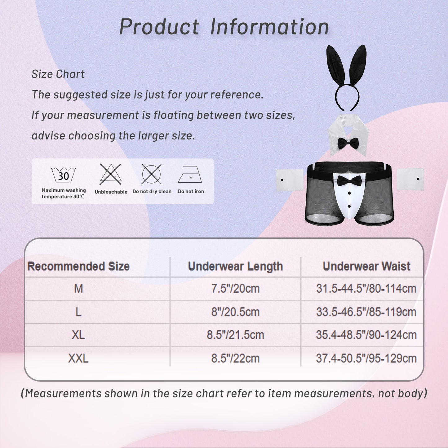 Men’s Bunny Lingerie Set