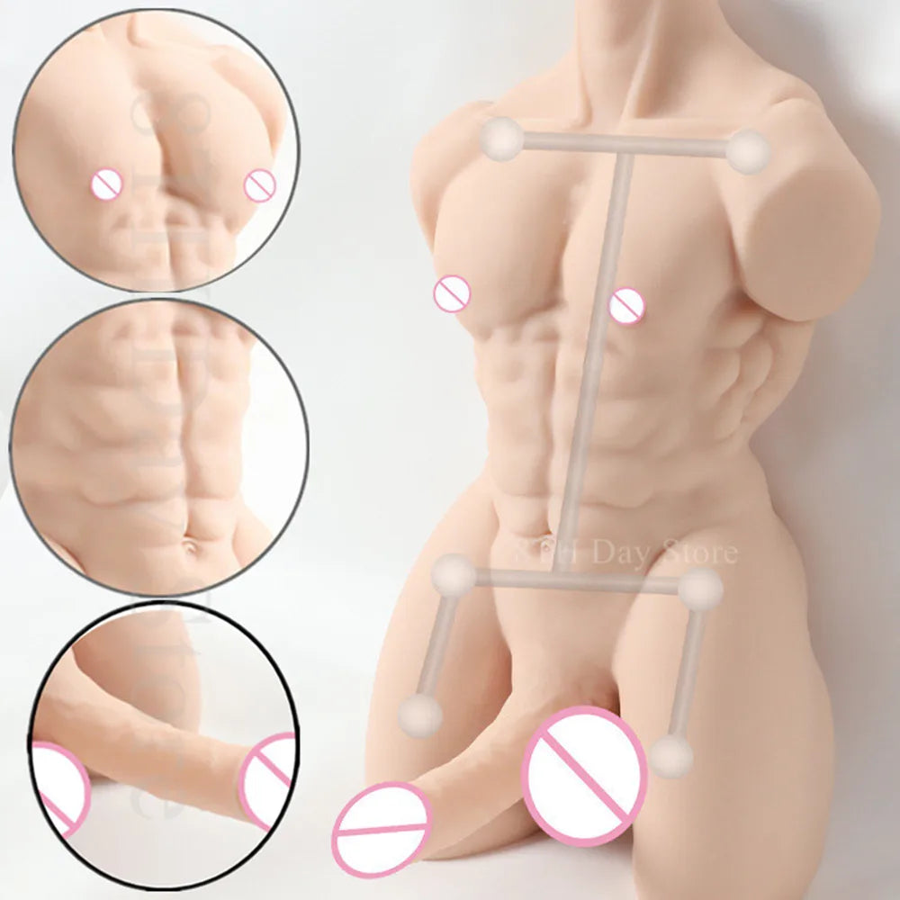 Realistic Muscular Male Torso Sex Doll
