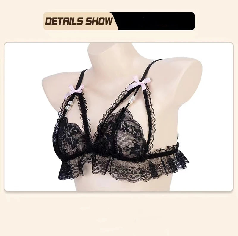 Lace Bows Lingerie Set