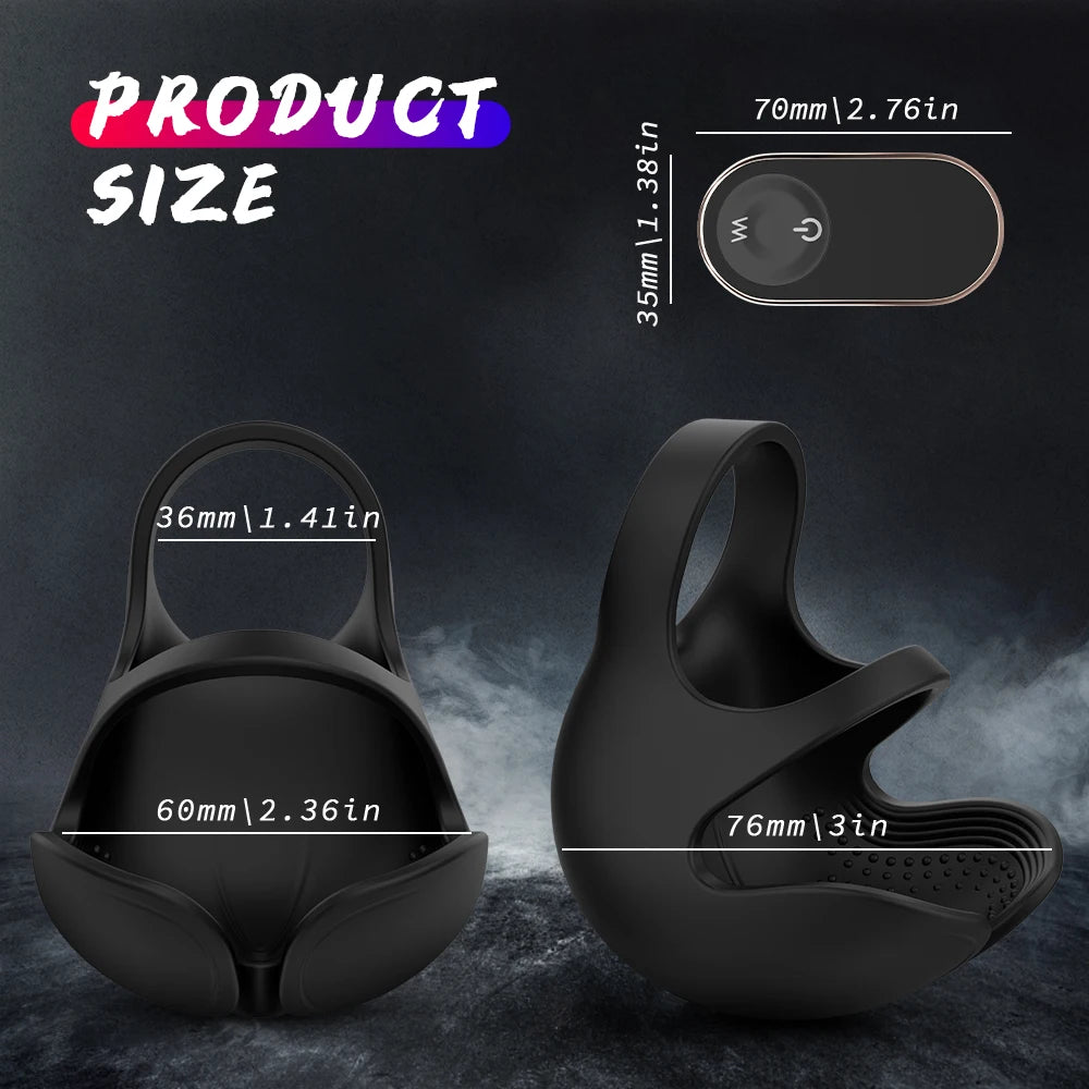 HESEKS 3-in-1 Vibrating Cock Ring
