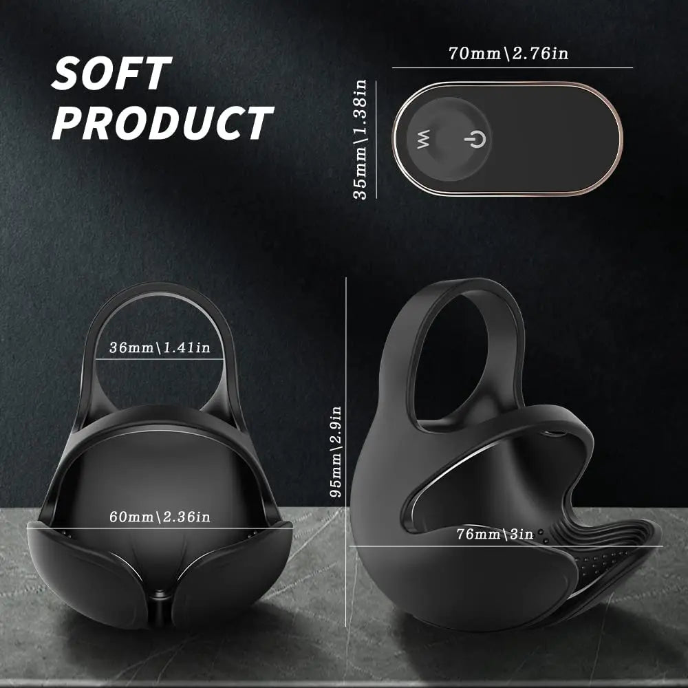 HESEKS 3-in-1 Vibrating Cock Ring