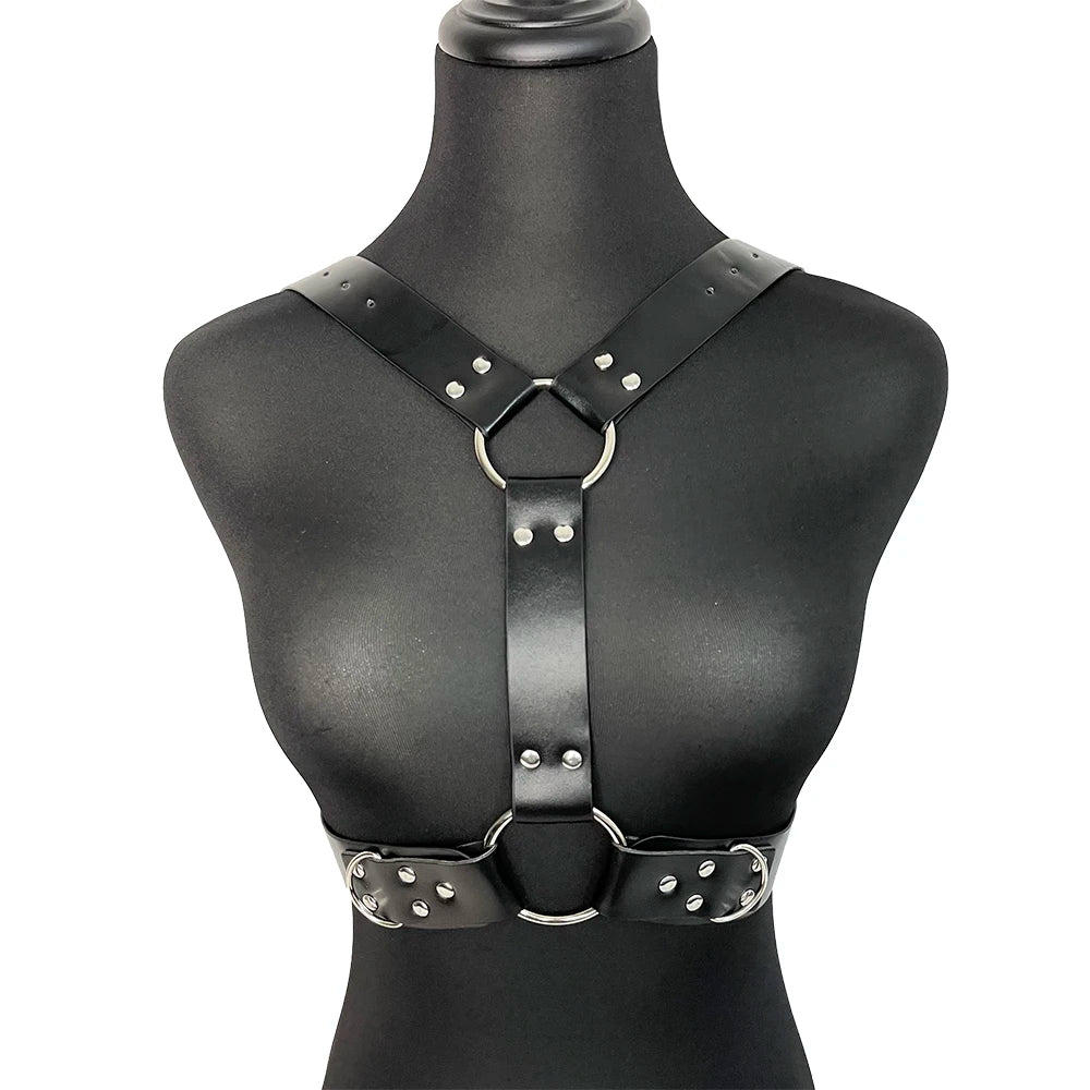 Sexy Leather Chest Harness