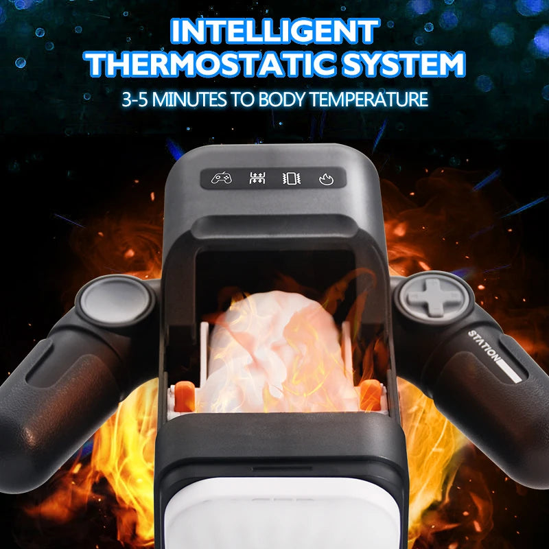 Automatic Thrusting & Vibrating Male Masturbator