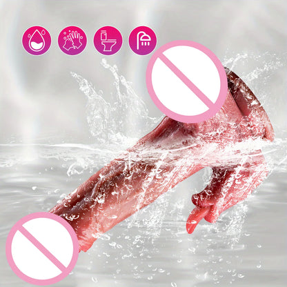 Ultra Realistic 5-in-1 Thrusting Dildo  with Clitoral Licking Function