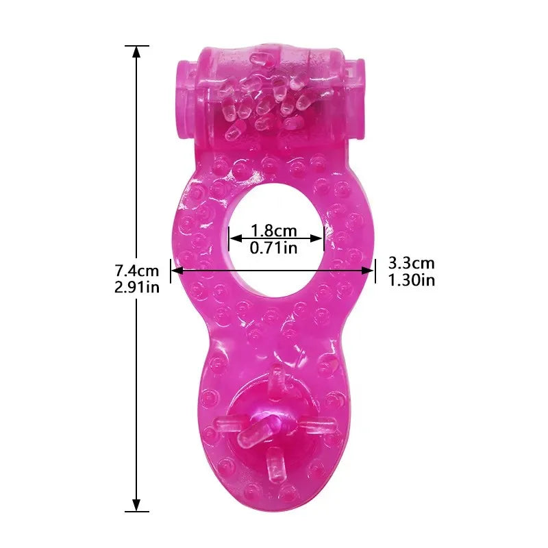 Crystal Butterfly Vibrating Cock Ring