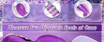 4-in-1 Rotating Squeeze Rabbit Vibrator