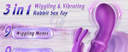 4-in-1 Rotating Squeeze Rabbit Vibrator