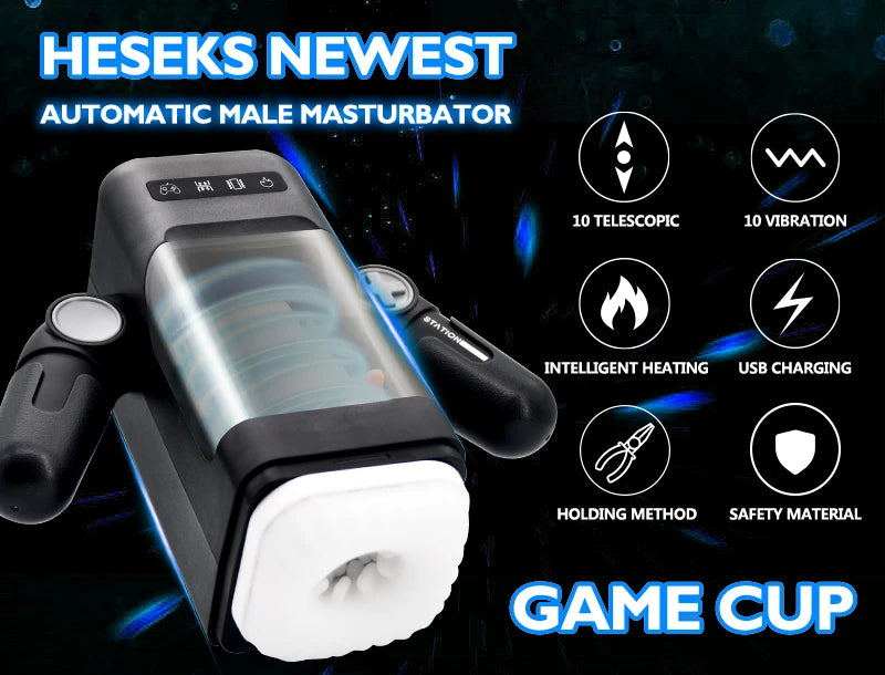 Automatic Thrusting & Vibrating Male Masturbator