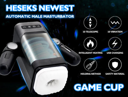 Automatic Thrusting & Vibrating Male Masturbator