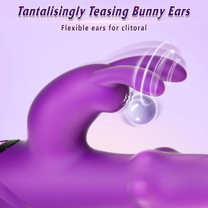 4-in-1 Rotating Squeeze Rabbit Vibrator