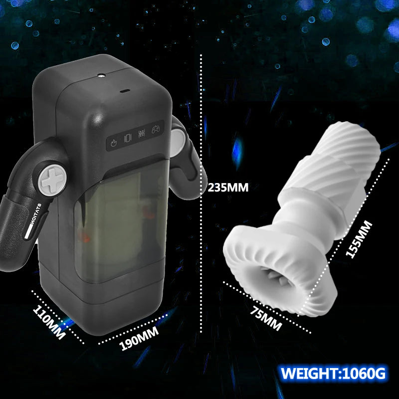 Automatic Thrusting & Vibrating Male Masturbator