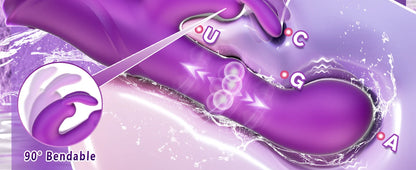 4-in-1 Rotating Squeeze Rabbit Vibrator