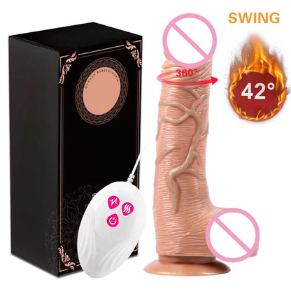 elescopic & Vibrating Realistic Dildo