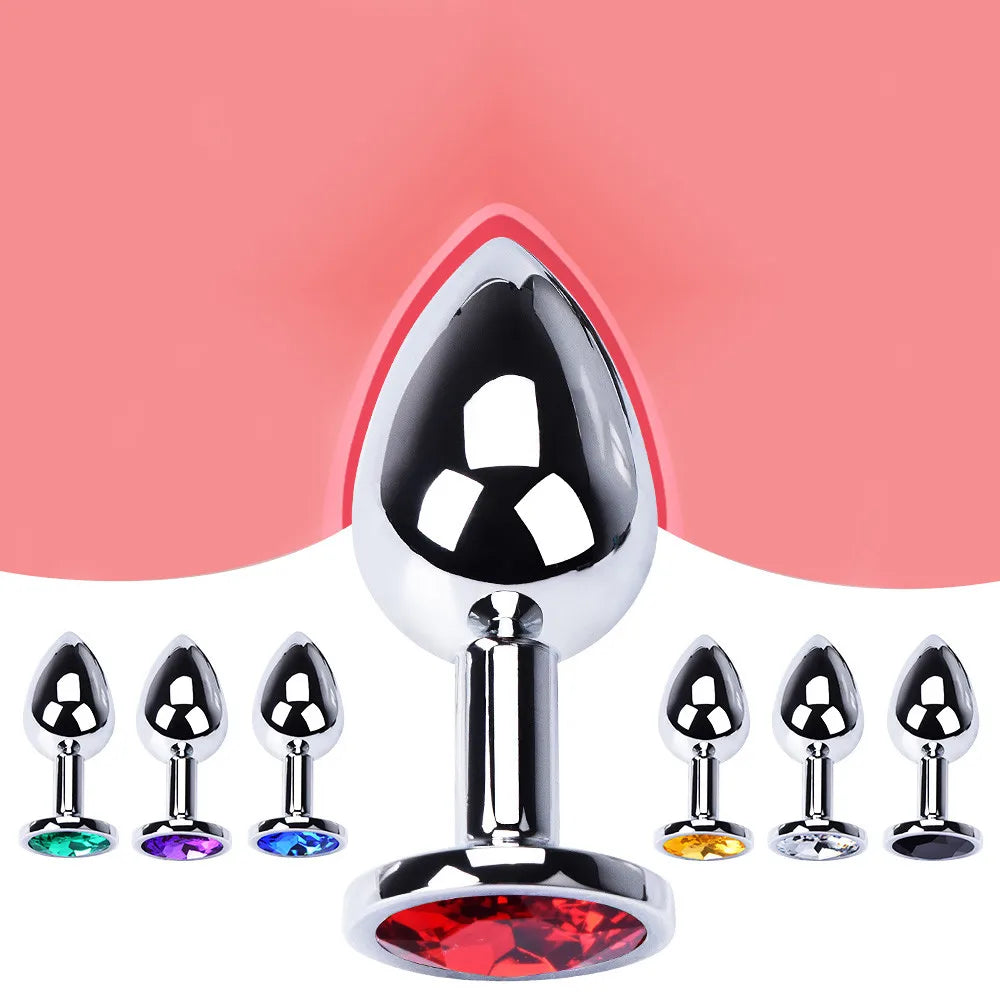 Metal Anal Plug Set – Adult Butt Toys for Couples & Solo Play
