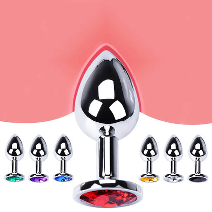 Metal Anal Plug Set – Adult Butt Toys for Couples & Solo Play