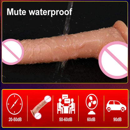 elescopic & Vibrating Realistic Dildo