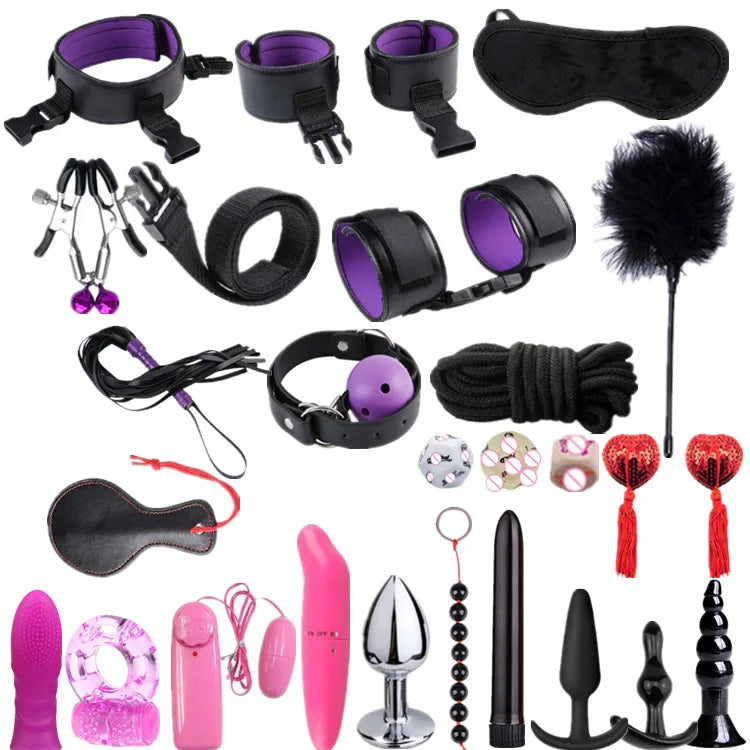 Premium Leather BDSM Bondage Set