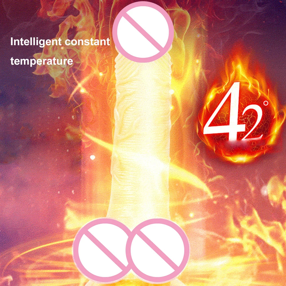 elescopic & Vibrating Realistic Dildo