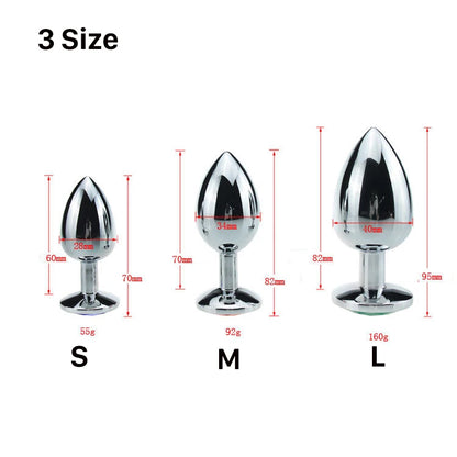 Metal Anal Plug Set – Adult Butt Toys for Couples & Solo Play