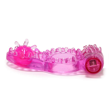 Crystal Butterfly Vibrating Cock Ring