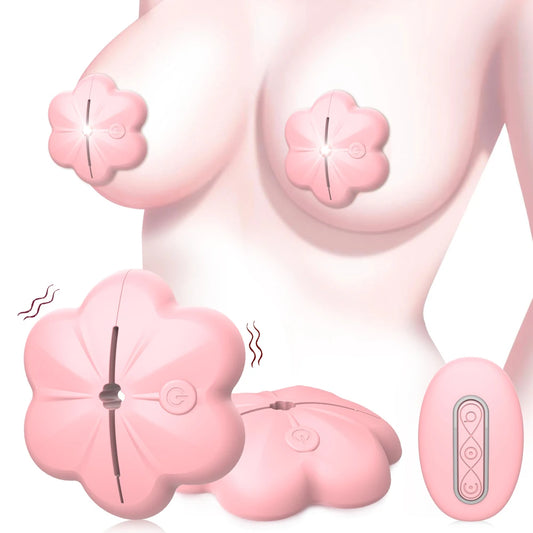 Rose Nipple Clamps Vibrator