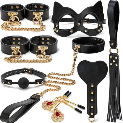 Premium Leather BDSM Bondage Set