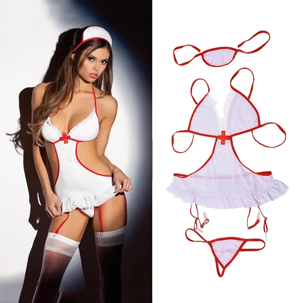 Sexy Nurse Lingerie Costume