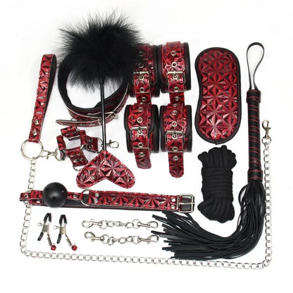 Premium Leather BDSM Bondage Set