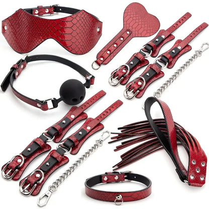 Premium Leather BDSM Bondage Set