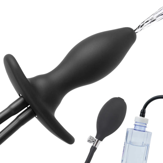 3 IN 1 Inflatable Anal Dilator & Water Spray Butt Plug