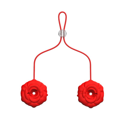 Rose Nipple Clamps Vibrator
