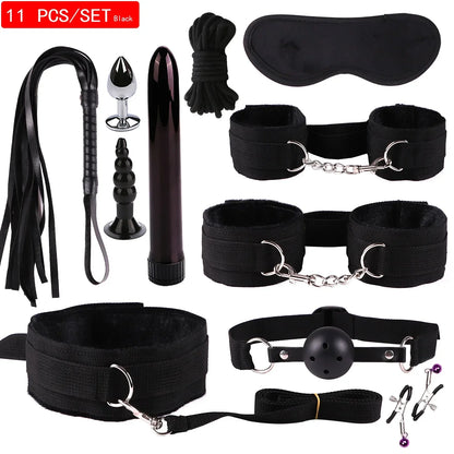 Premium Leather BDSM Bondage Set
