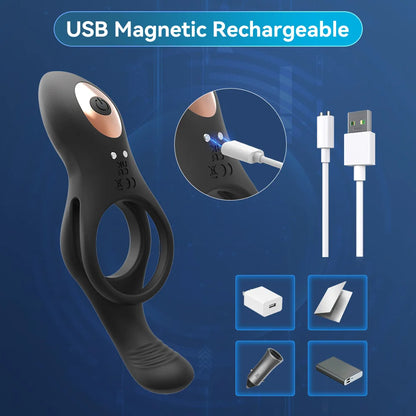 Double Vibrating Penis Ring