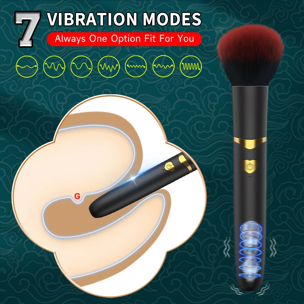 Makeup Brush G Spot Vibrator – Discreet Luxury Pleasure Wand