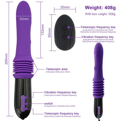 Automatic Telescopic Vibrator Élégance – Real Motion Experience