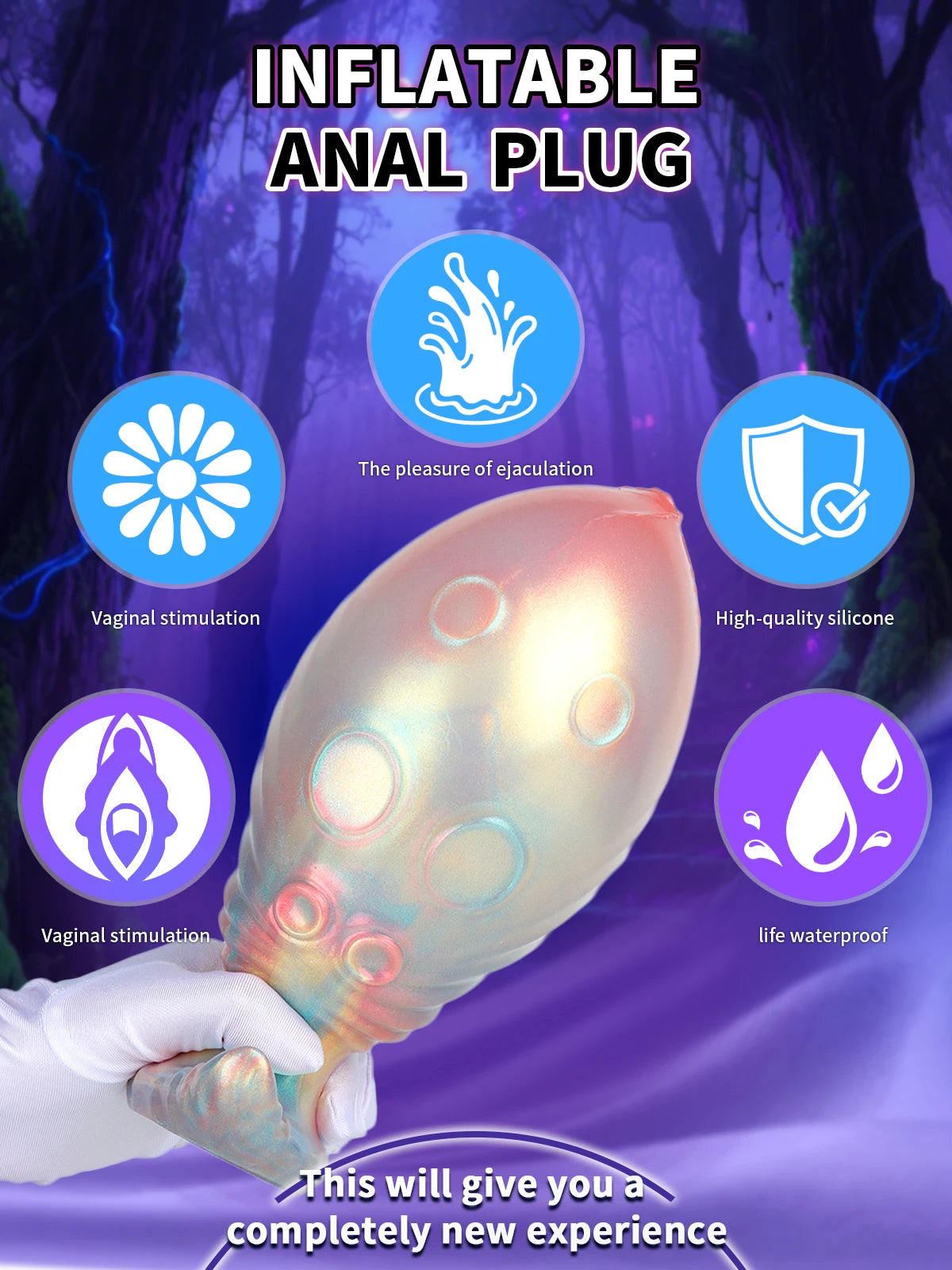 Inflatable Anal Plug – BDSM & Prostate Massager for Men & Women