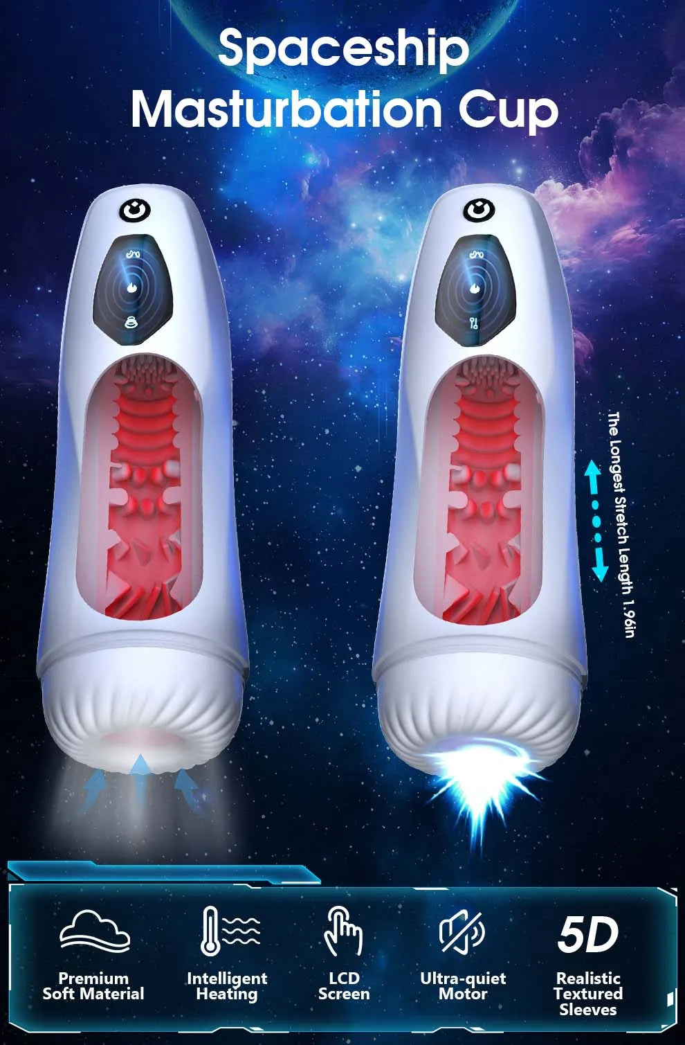 Automatic Telescopic Blowjob Cup