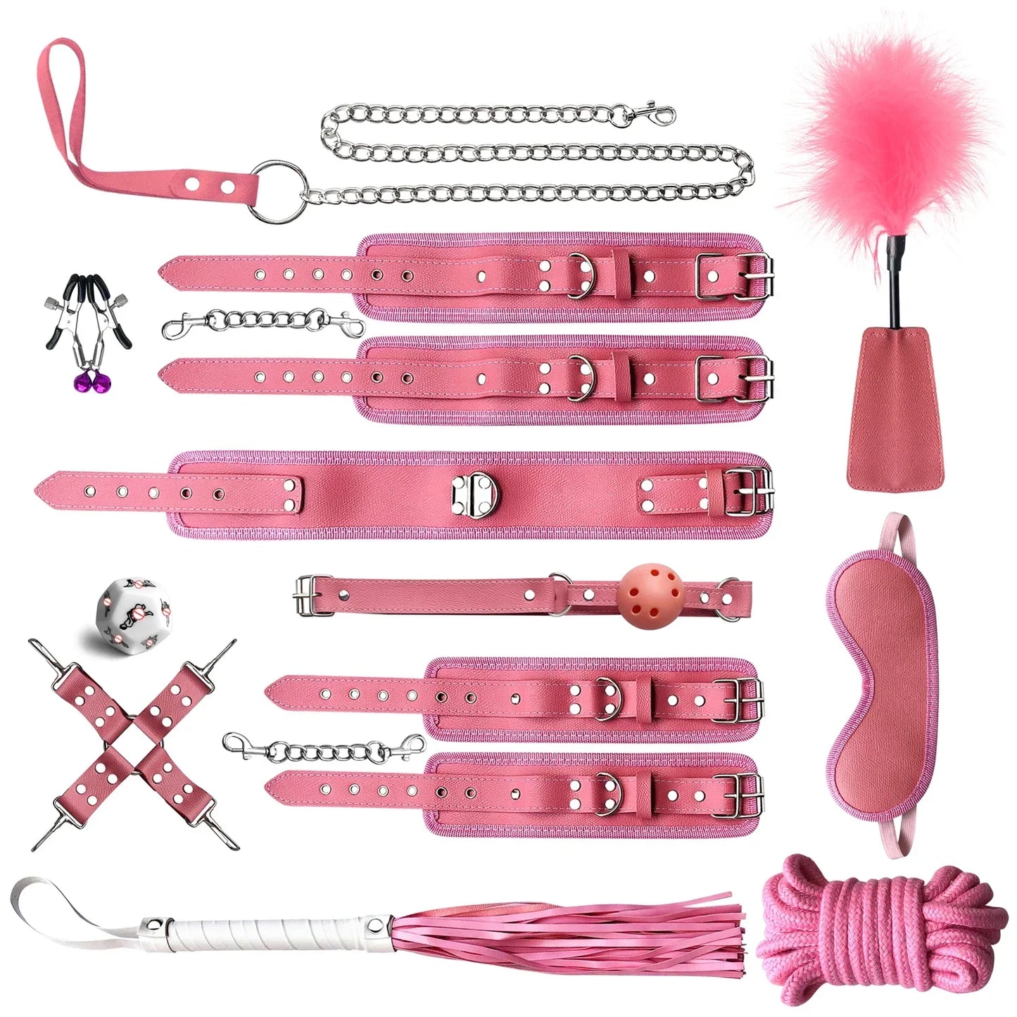Premium Leather BDSM Bondage Set