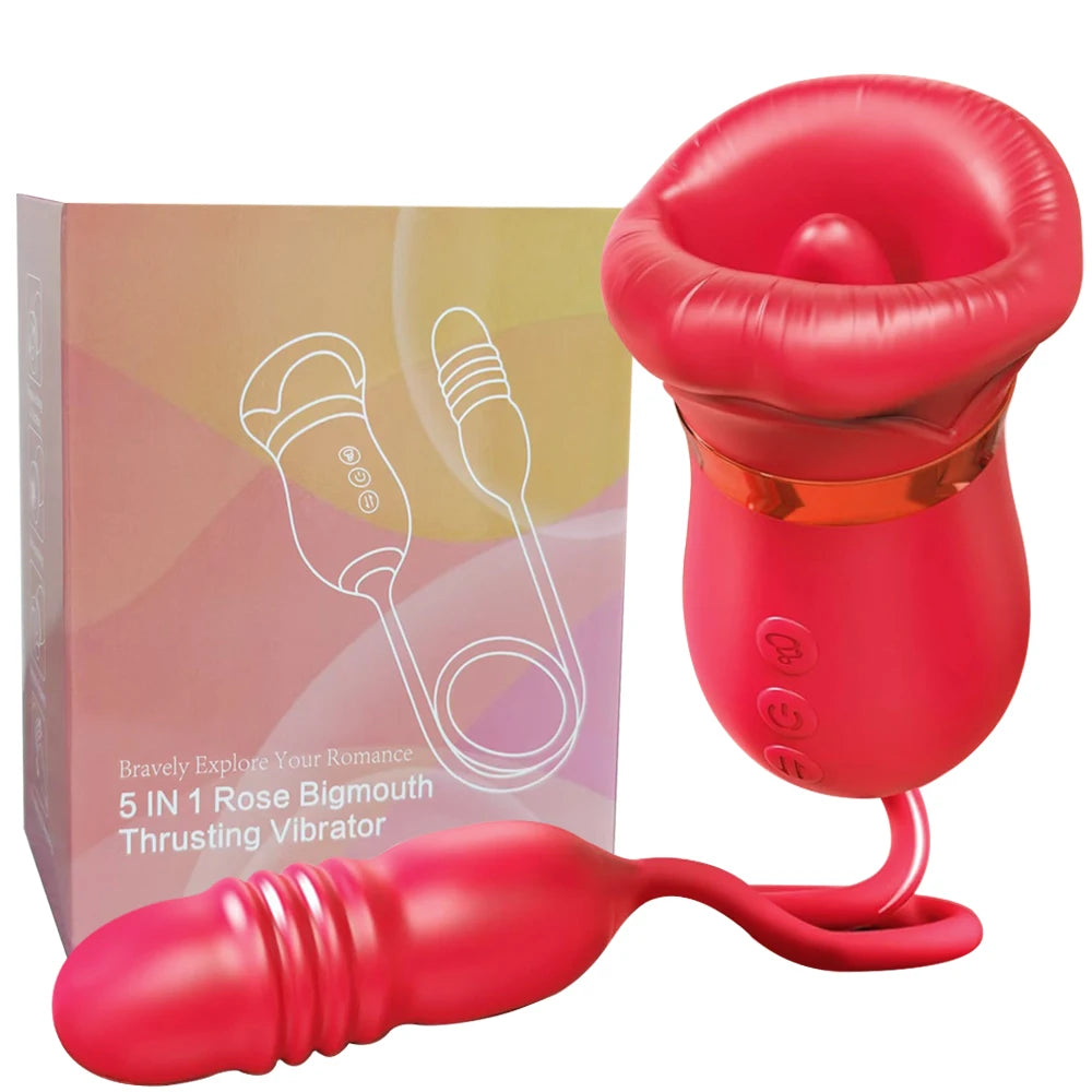 Luxe Bloom 4-in-1 App-Controlled Vibrator – Clitoral, Nipple & Anal Stimulation