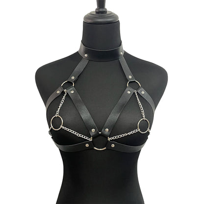 Sexy Leather Chest Harness