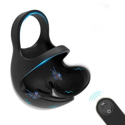 HESEKS 3-in-1 Vibrating Cock Ring